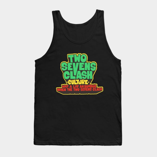 Culture - "Two Sevens Clash" Reggae - T-Shirt Tank Top by Boogosh